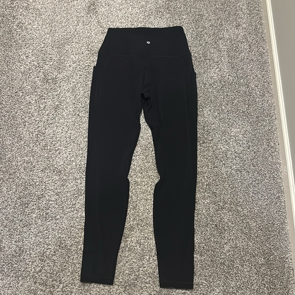 Lululemon black align leggings with side pocket